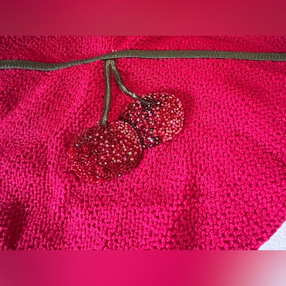 Leslie Amon Tube Mini Dress in Burgundy. - Picture 13 of 16